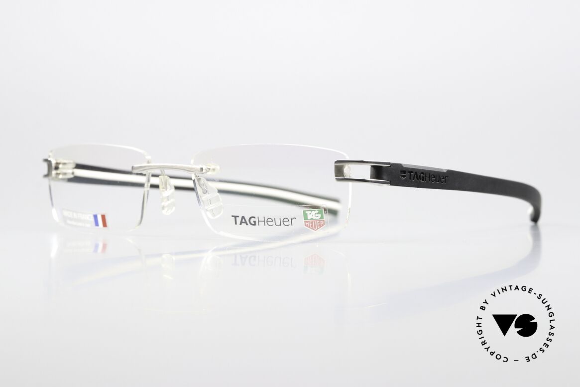 Tag Heuer 7643 Fold Avantgarde Eyewear Rimless, lightweight & comfortable stainless steel temples, Made for Men