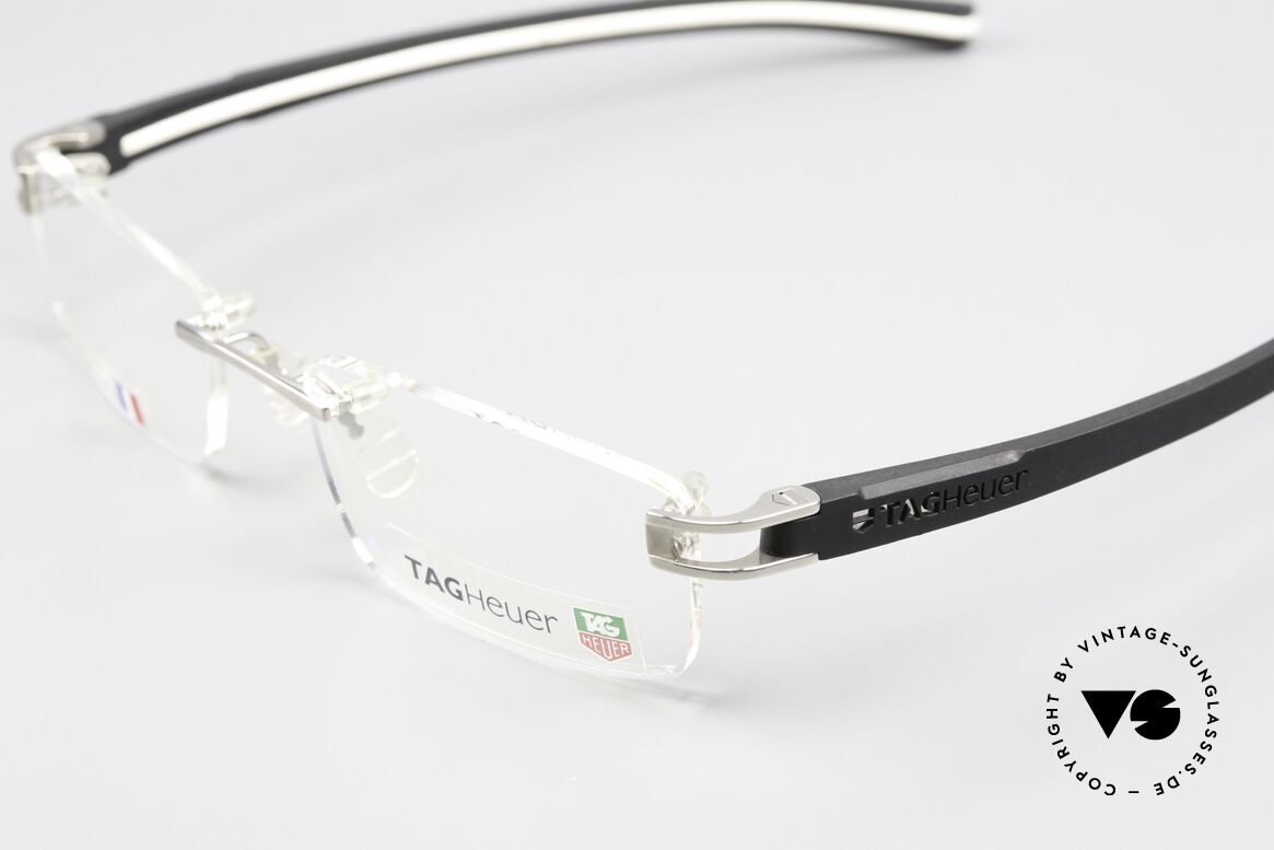 Tag Heuer 7643 Fold Avantgarde Eyewear Rimless, overmolded in ultra-adherent elastomer; unique, Made for Men