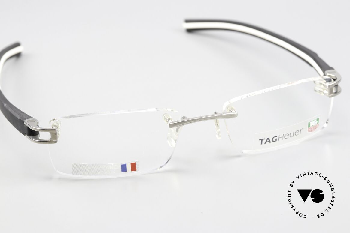 Tag Heuer 7643 Fold Avantgarde Eyewear Rimless, unworn rarity (new old stock), made in FRANCE, Made for Men