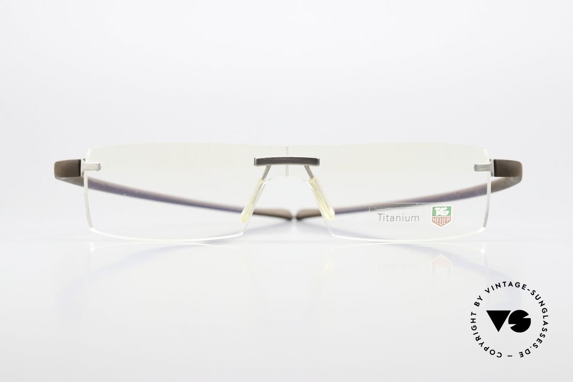 Tag Heuer 3502 Reflex Rimless Sports Eyewear, extremely sporty rimless glasses for gentlemen, Made for Men