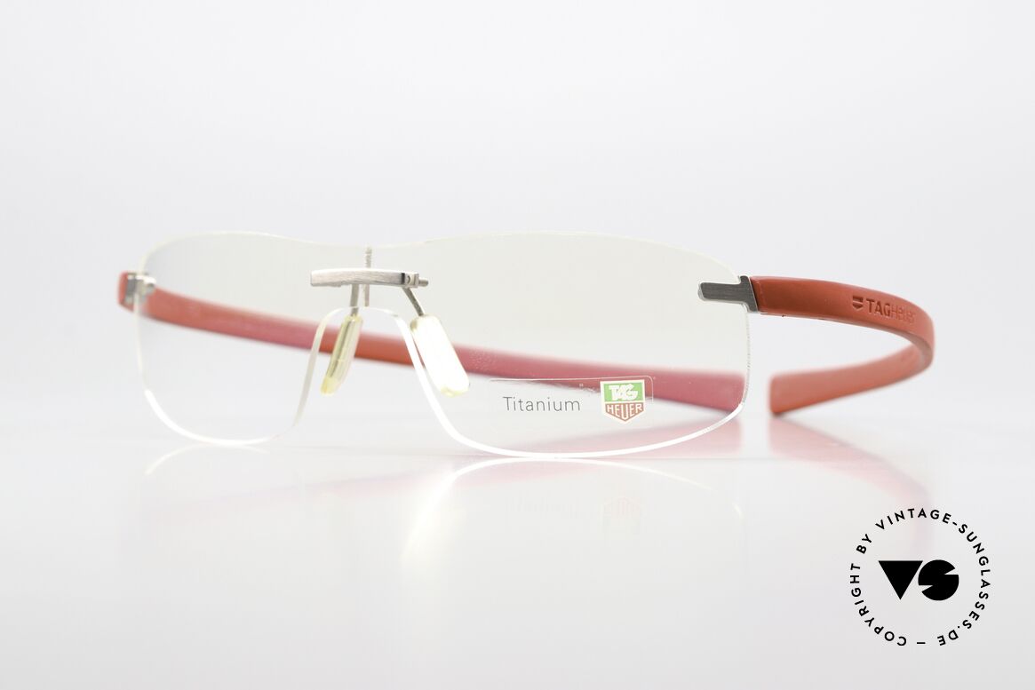 Tag Heuer 3521 Reflex Rimless Titan Rubber Specs, with “racing” temples made of elastomer rubber, Made for Men Tag Heuer 3521 Reflex Rimless Titan Rubber Specs, with “racing” temples made of elastomer rubber, Made for Men