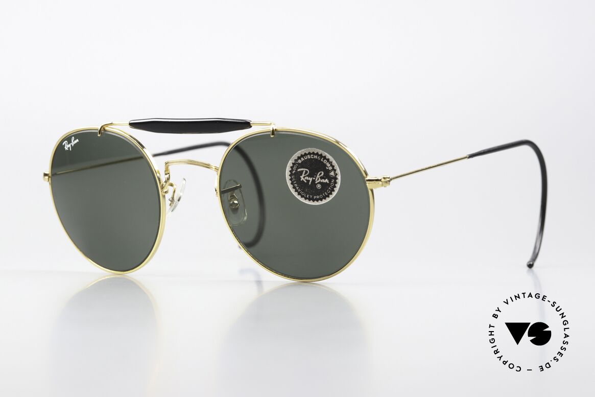 Ray Ban Outdoorsman Round Super Rare Round Version, super rare, old RAY-BAN USA B&L sunglasses, Made for Men and Women