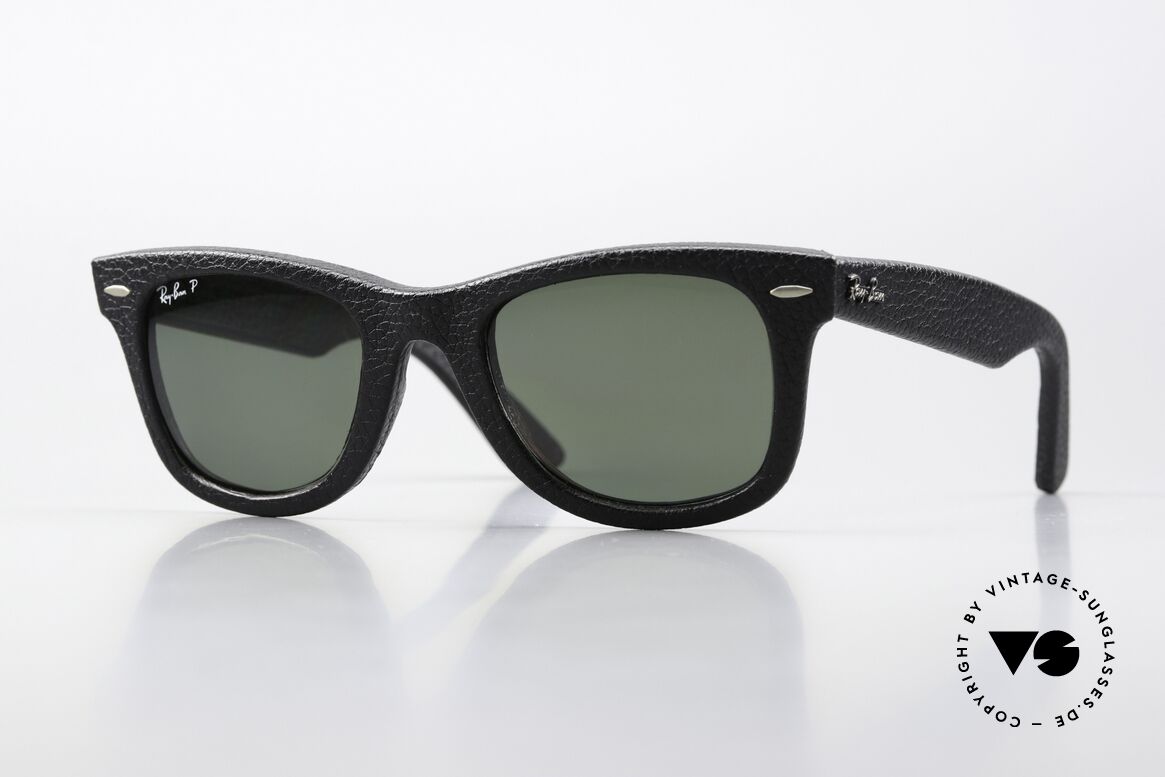 Ray Ban Wayfarer I Leather Genuine Leather Edition, rare Ray-Ban Wayfarer Genuine Leather Edition, Made for Men and Women