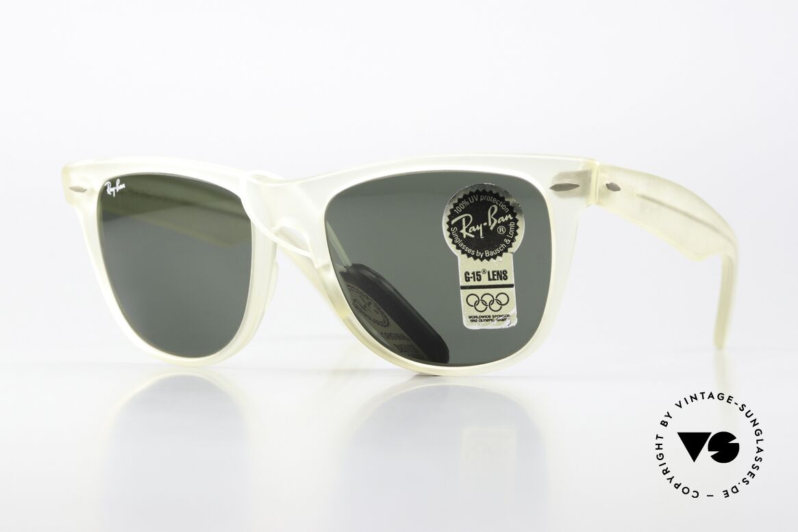 Ray Ban Wayfarer II Smoke Crystal Limited USA, Wayfarer USA II: iconic 80's bestseller sunglasses, Made for Men and Women