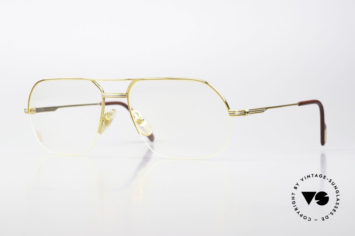 Cartier Orsay - L Half Rim Glasses From 1995, striking Cartier vintage eyeglass-frame, size 60°17, Made for Men