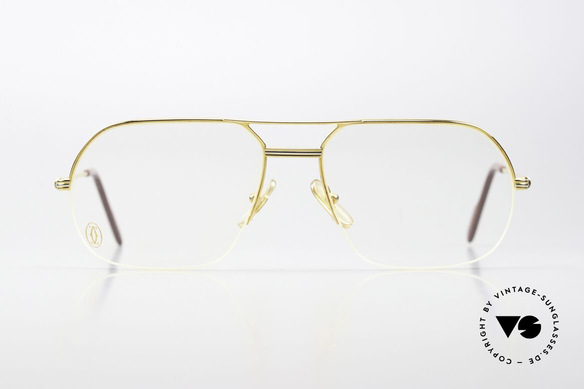 Cartier Orsay - L Half Rim Glasses From 1995, model of the 'Semi-Rimless' Collection by CARTIER, Made for Men