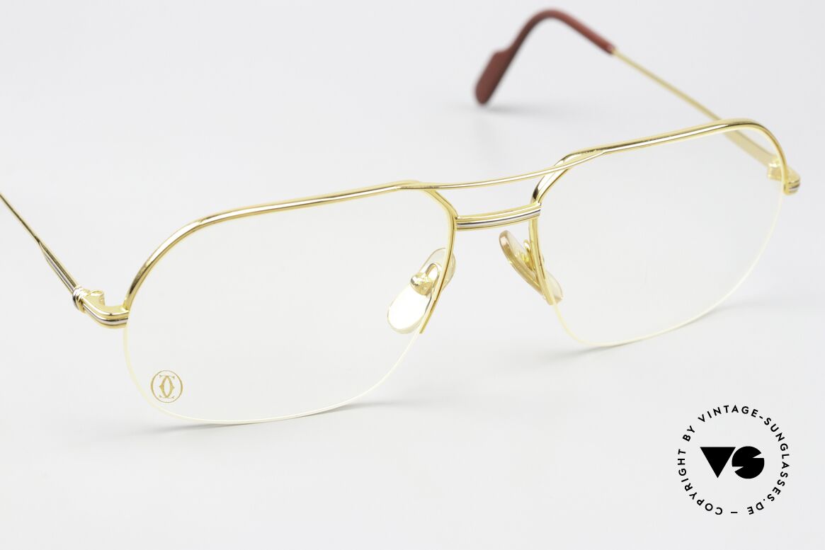 Cartier Orsay - L Half Rim Glasses From 1995, unworn, new old stock + original Cartier packaging, Made for Men