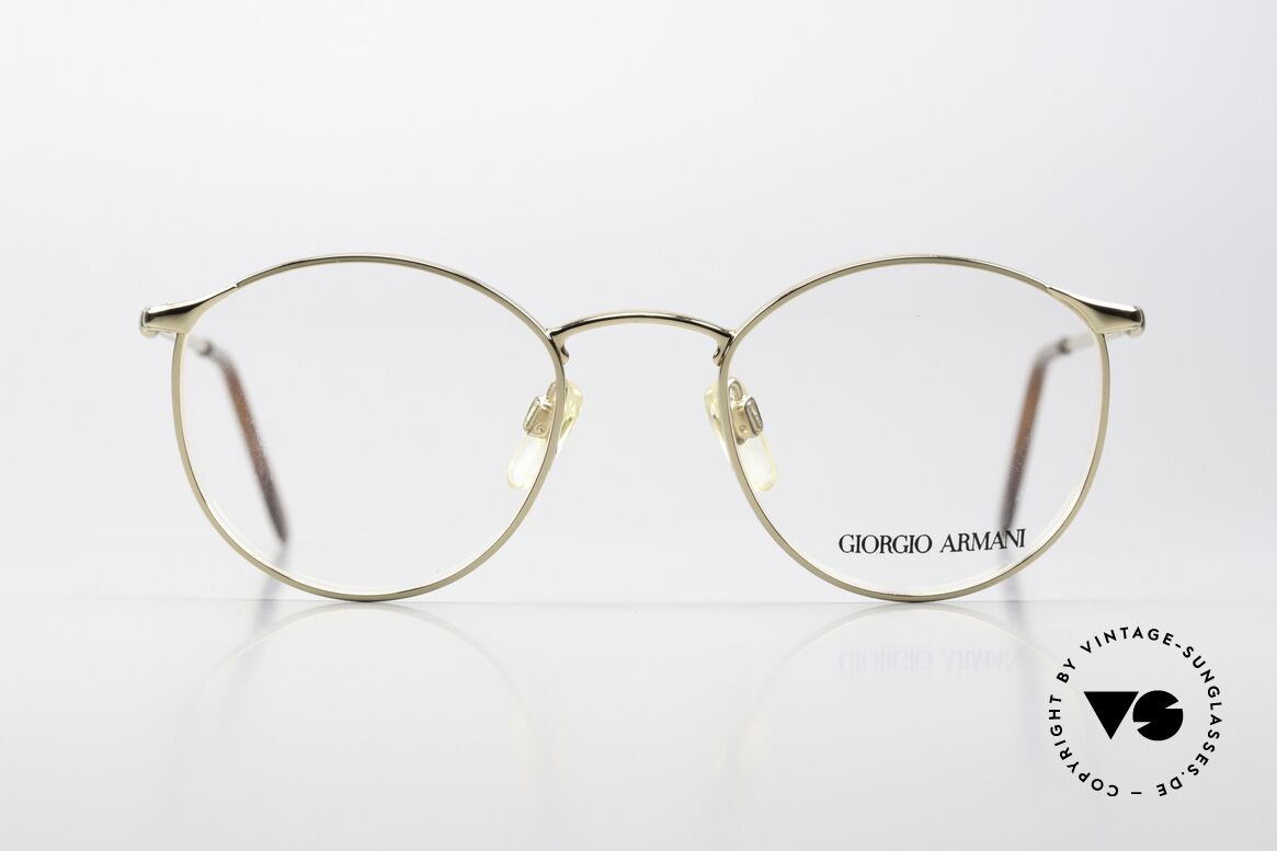 Giorgio Armani 132 Panto Frame Round Clip On, Size: small, Made for Men and Women