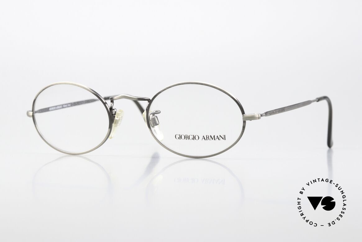 Giorgio Armani 118 Rare Old Oval 90's Glasses, timeless vintage Giorgio Armani designer eyeglasses, Made for Men