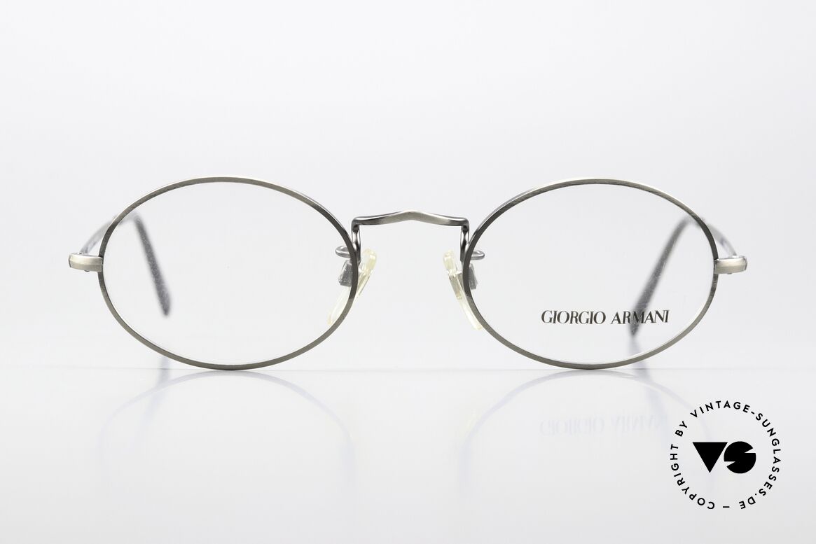 Giorgio Armani 118 Rare Old Oval 90's Glasses, oval shape: suitable for both women's & men's specs, Made for Men