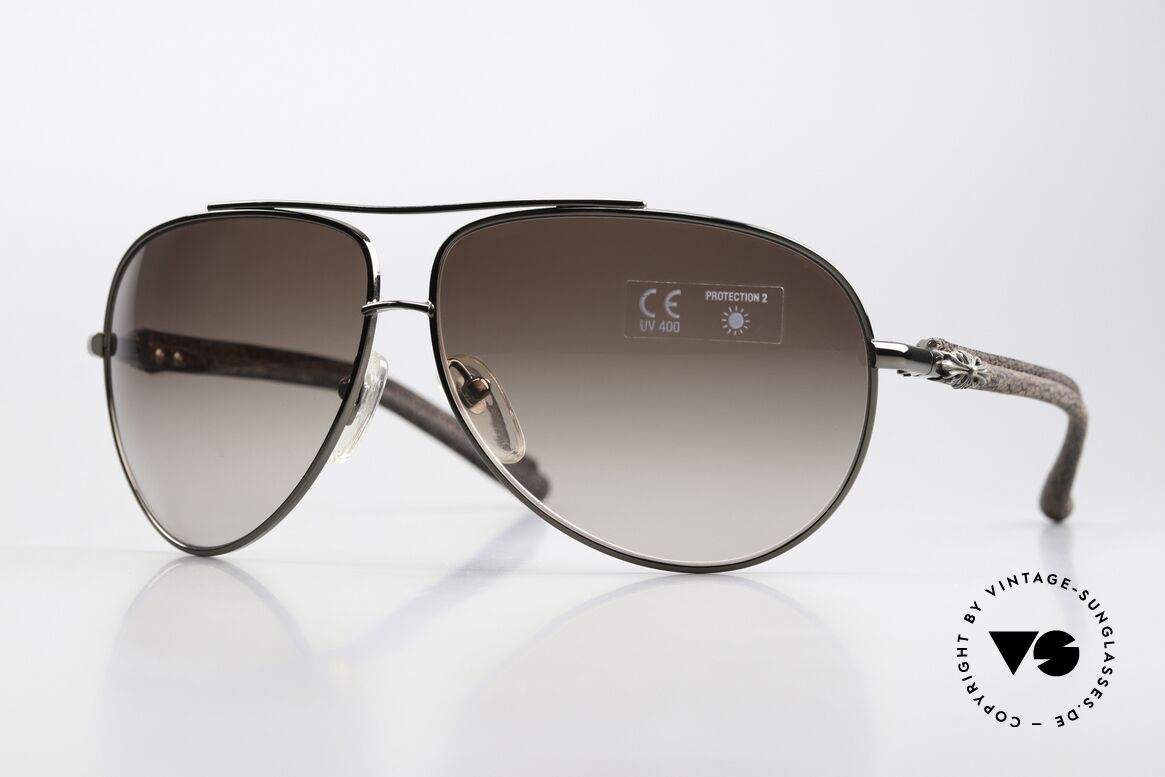 Chrome Hearts Baby Gravy Leather Shades 2004 Aviator, Chrome Hearts 'Baby Gravy' shades from 2004, Made for Men and Women