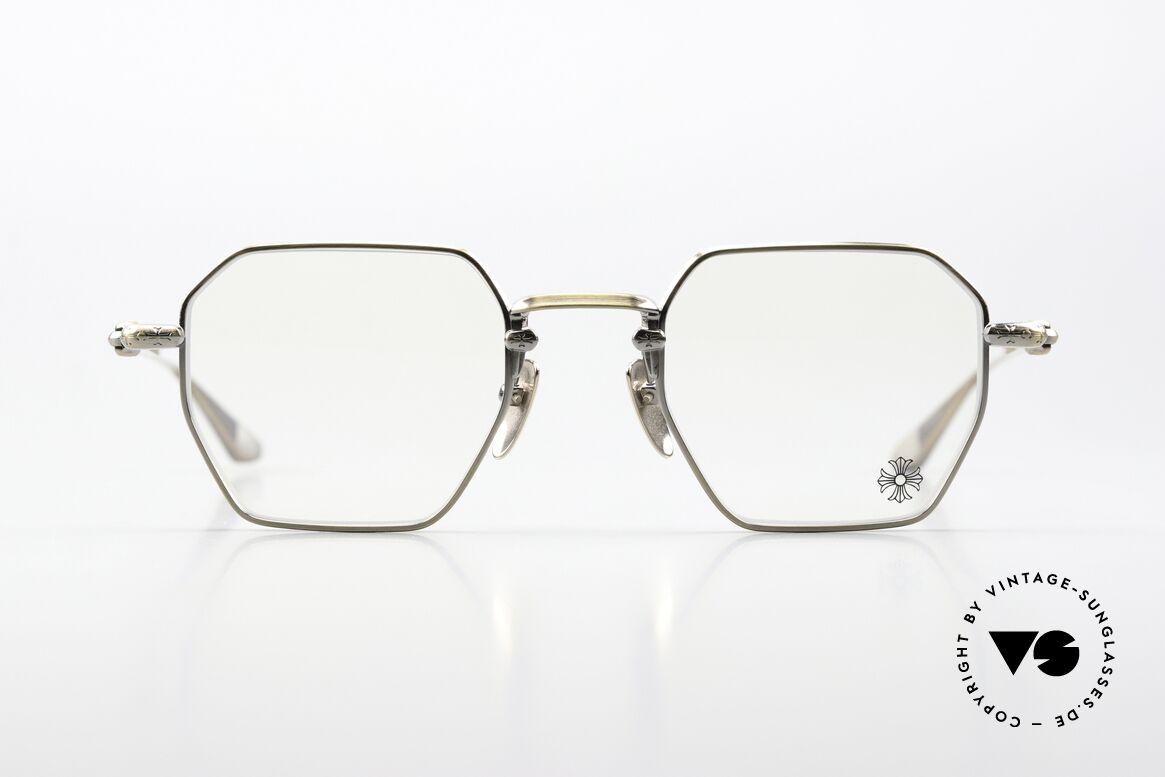 Chrome Hearts Lump Antique Gold Eyewear, high-quality titanium frame; made in Japan, Made for Men and Women Chrome Hearts Lump Antique Gold Eyewear, high-quality titanium frame; made in Japan, Made for Men and Women