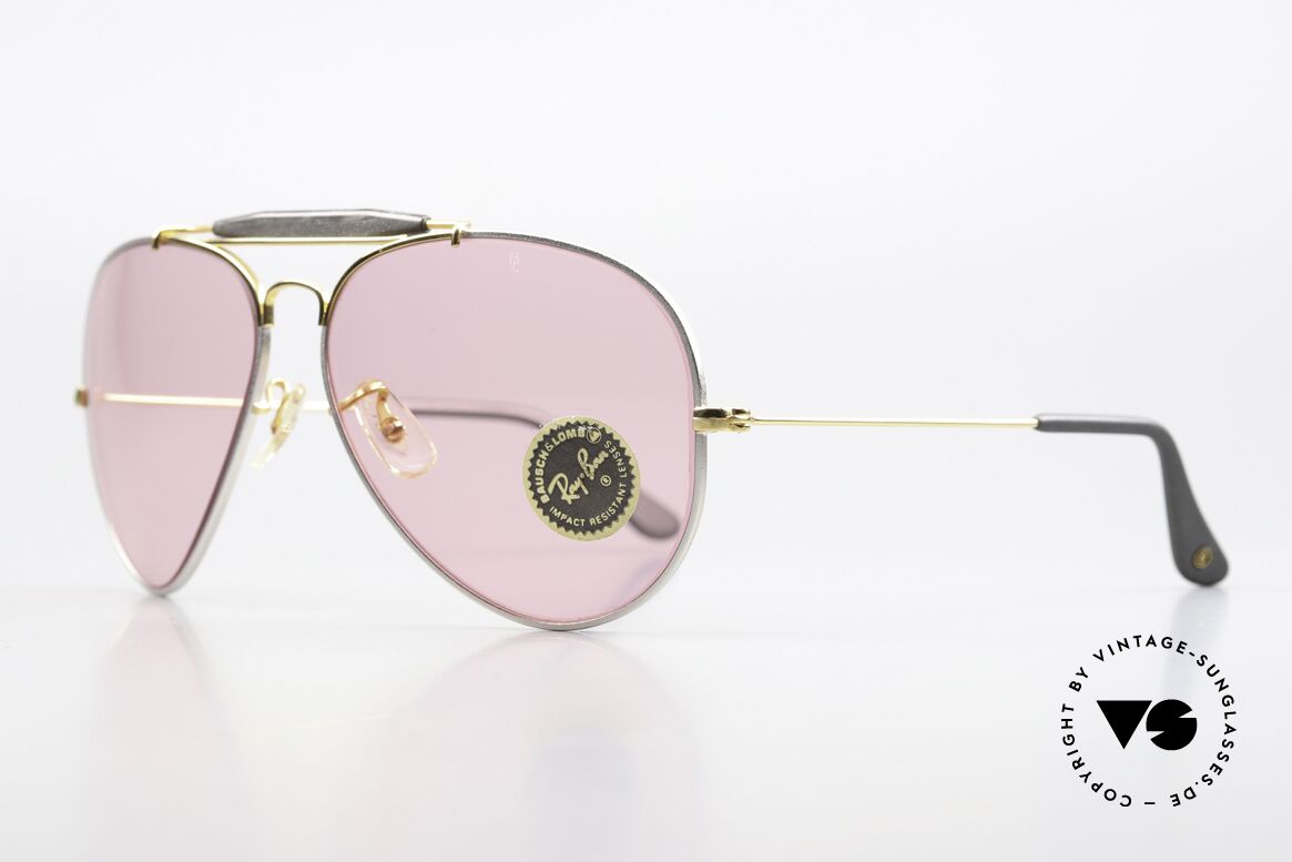 Ray Ban Outdoorsman II Precious Changeable Pink, titanium frame and 24kt gold-plated components, Made for Men and Women Ray Ban Outdoorsman II Precious Changeable Pink, titanium frame and 24kt gold-plated components, Made for Men and Women