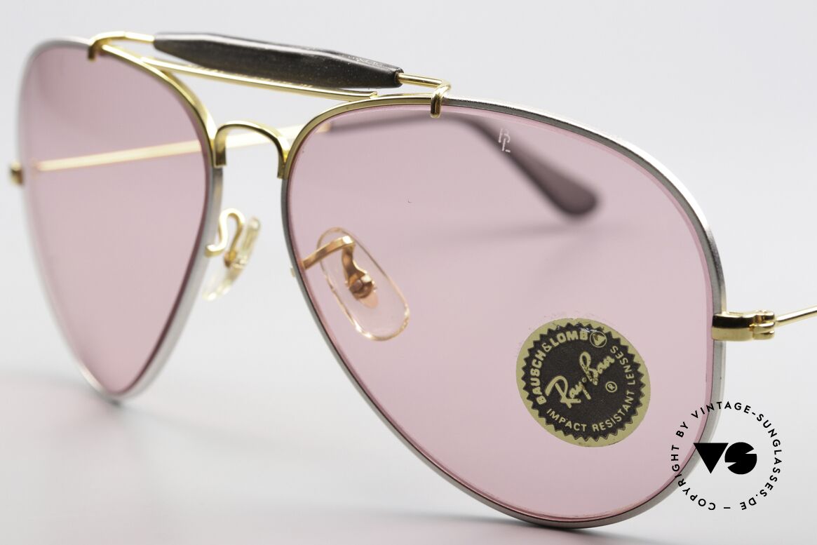 Ray Ban Outdoorsman II Precious Changeable Pink, made in the 1970's & 80's by Bausch&Lomb, USA, Made for Men and Women Ray Ban Outdoorsman II Precious Changeable Pink, made in the 1970's & 80's by Bausch&Lomb, USA, Made for Men and Women