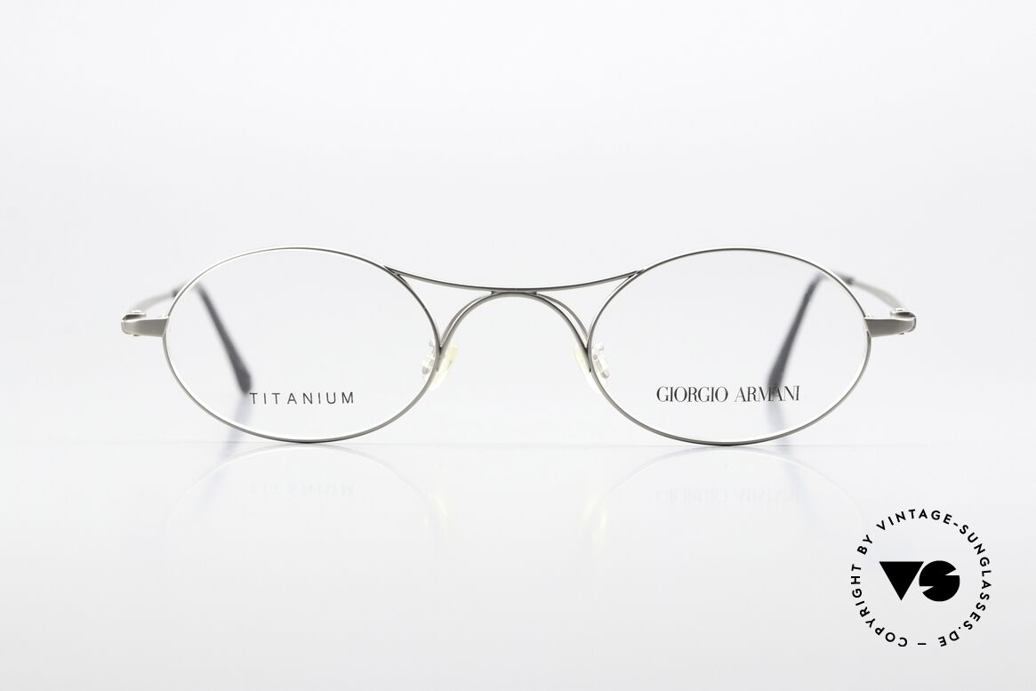 Giorgio Armani 229 AR5027 Refined Reissue Titanium, the reissue of the Armani Schubert glasses, model 229, Made for Men and Women