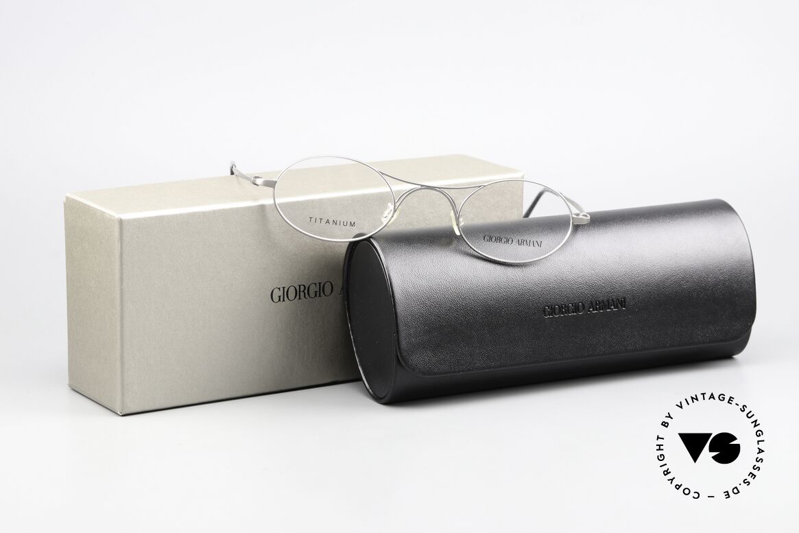Giorgio Armani 229 AR5027 Refined Reissue Titanium, very comfortable (lightweight: 8g); unisex eyeglasses, Made for Men and Women