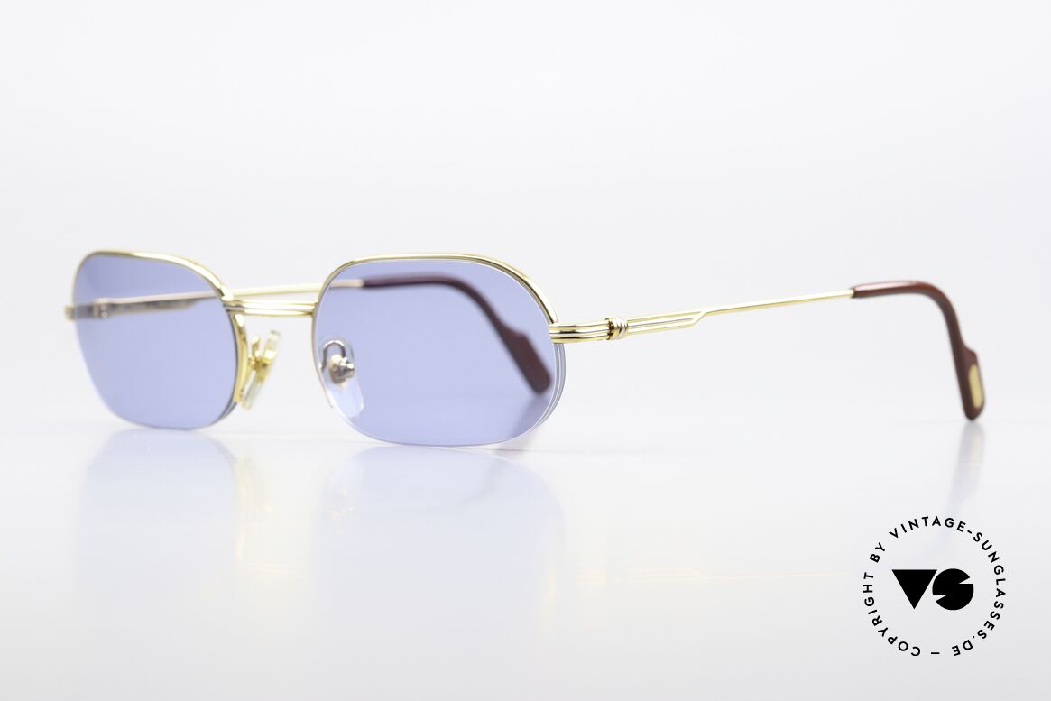 Cartier Ascot Semi Rimless 90's Shades, a precious old original from the late 90's in size 55/20, Made for Men and Women Cartier Ascot Semi Rimless 90's Shades, a precious old original from the late 90's in size 55/20, Made for Men and Women