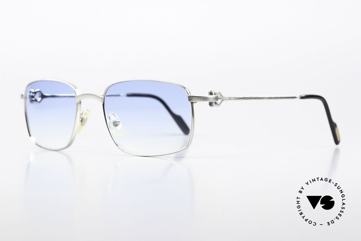 Cartier Temper - L Light Blue Gradient Lenses, brushed platinum finish (noble & 1st class quality), Made for Men Cartier Temper - L Light Blue Gradient Lenses, brushed platinum finish (noble & 1st class quality), Made for Men