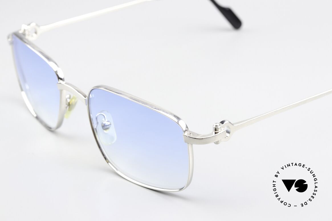 Cartier Temper - L Light Blue Gradient Lenses, 2. hand but in mint condition + Cartier leather case, Made for Men Cartier Temper - L Light Blue Gradient Lenses, 2. hand but in mint condition + Cartier leather case, Made for Men