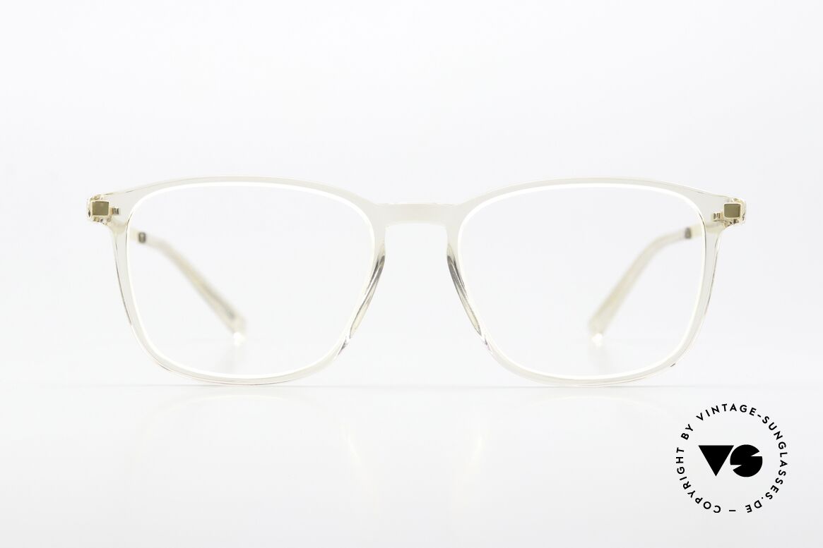 Mykita Tuktu Crystal Champagne Gold, square specs from the LITE collection (women & men), Made for Men and Women