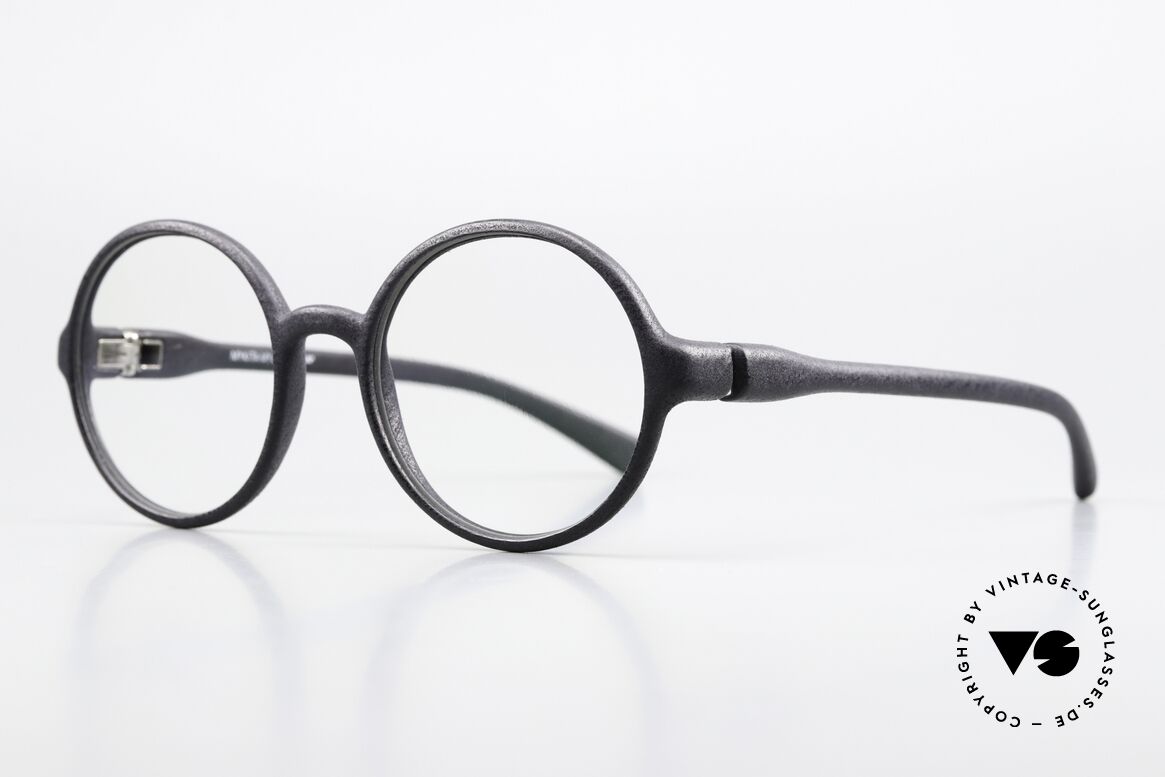 Mykita Mylon Merlin Round 3D Print Eyewear, color code 301 Pitch Black = timeless classic, Made for Men and Women Mykita Mylon Merlin Round 3D Print Eyewear, color code 301 Pitch Black = timeless classic, Made for Men and Women