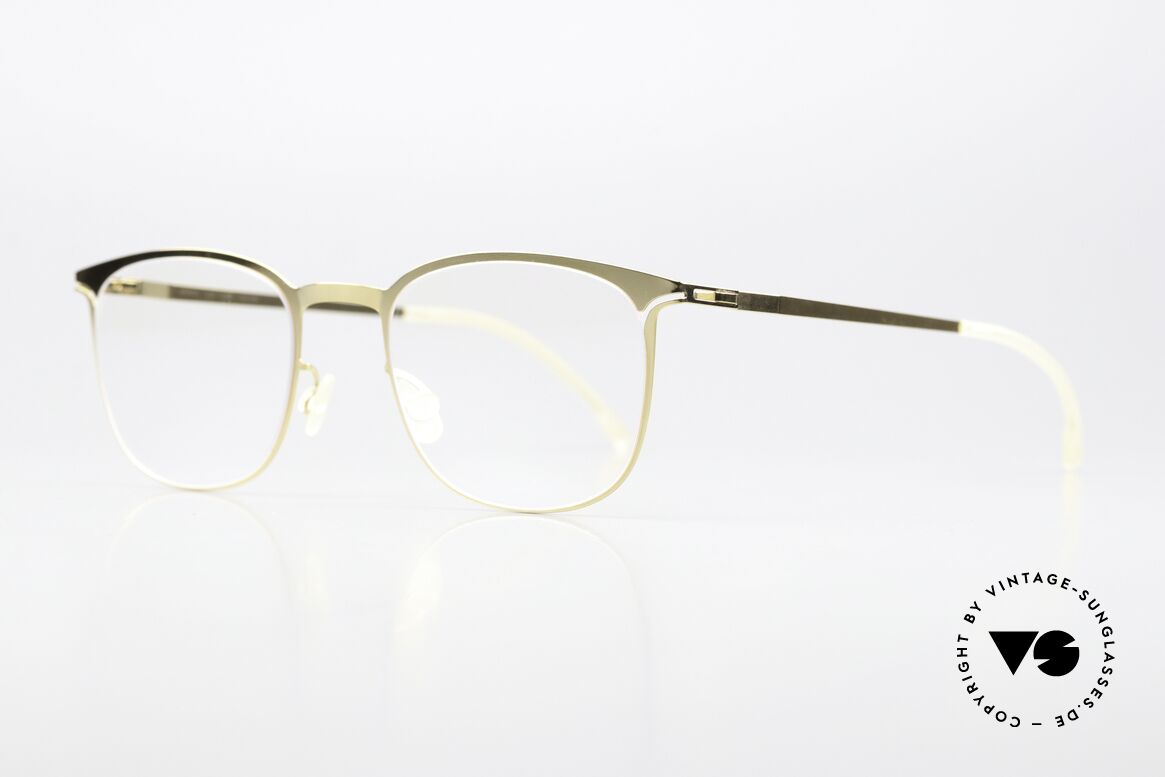 Mykita Lykke Lite Collection From 2013, color is called "Glossy Gold" with clear DEMO lenses, Made for Women Mykita Lykke Lite Collection From 2013, color is called "Glossy Gold" with clear DEMO lenses, Made for Women