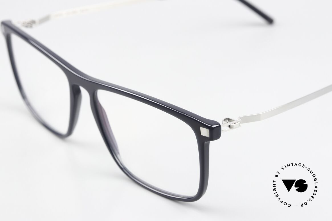 Mykita Arvik Dark Blue / Shiny Silver, unworn model from 2017-2018 incl. a case by MYKITA, Made for Men and Women Mykita Arvik Dark Blue / Shiny Silver, unworn model from 2017-2018 incl. a case by MYKITA, Made for Men and Women