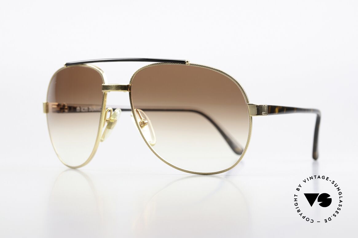 Dunhill 6070 90's Luxury Shades Men, flexible (Comfort-Fit) gold-plated metal frame, Made for Men