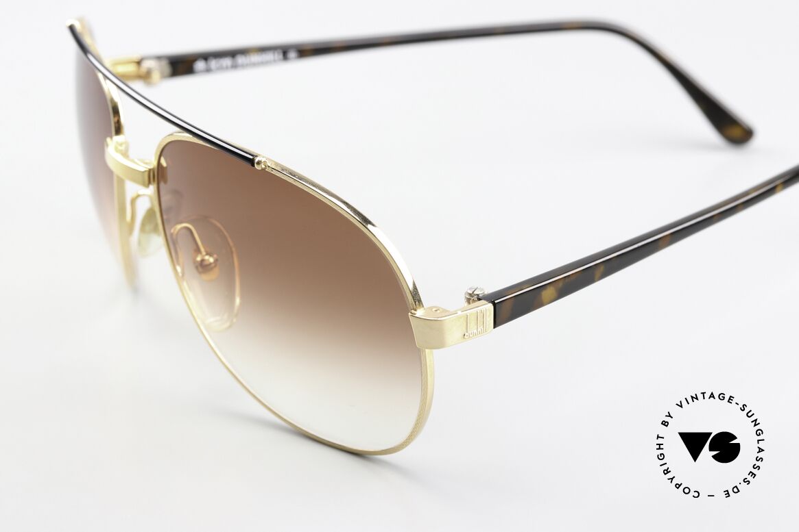 Dunhill 6070 90's Luxury Shades Men, with discreet 'havana' temples and brown lenses, Made for Men