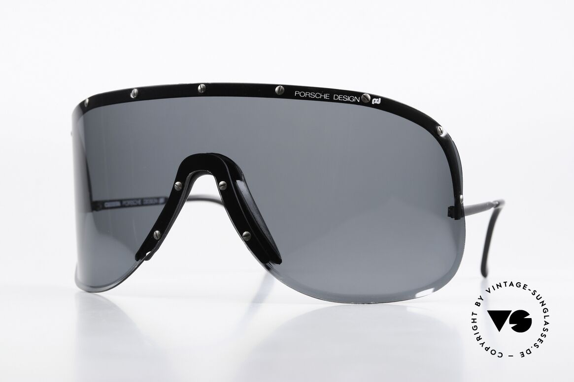 Porsche 5620 Yoko Ono Shades Black 1981, mod. 5620: vintage Porsche sunglasses by Carrera Design, Made for Men and Women