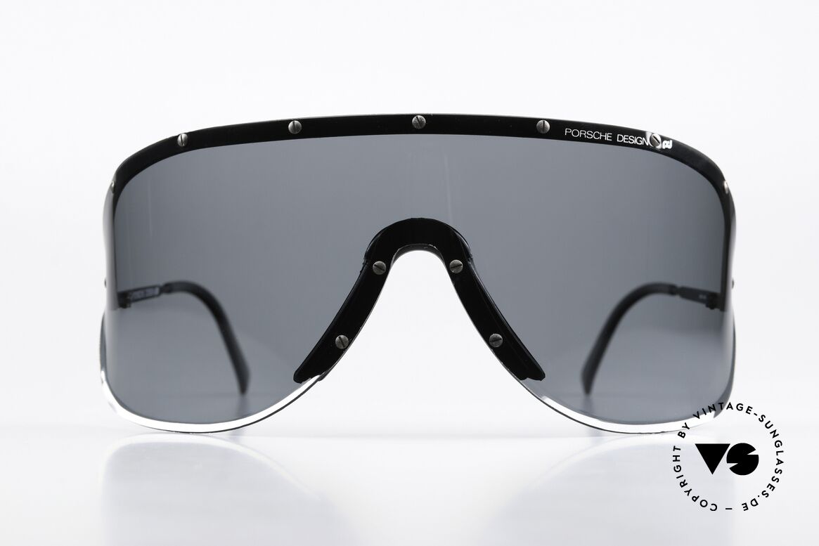 Porsche 5620 Yoko Ono Shades Black 1981, huge shades, made for a flashy appearance (eye-catcher), Made for Men and Women