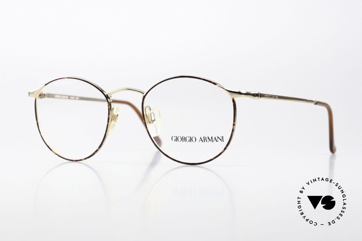 Giorgio Armani 132 47mm Old Panto Eyewear Small, timeless vintage Giorgio Armani designer eyeglasses, Made for Men