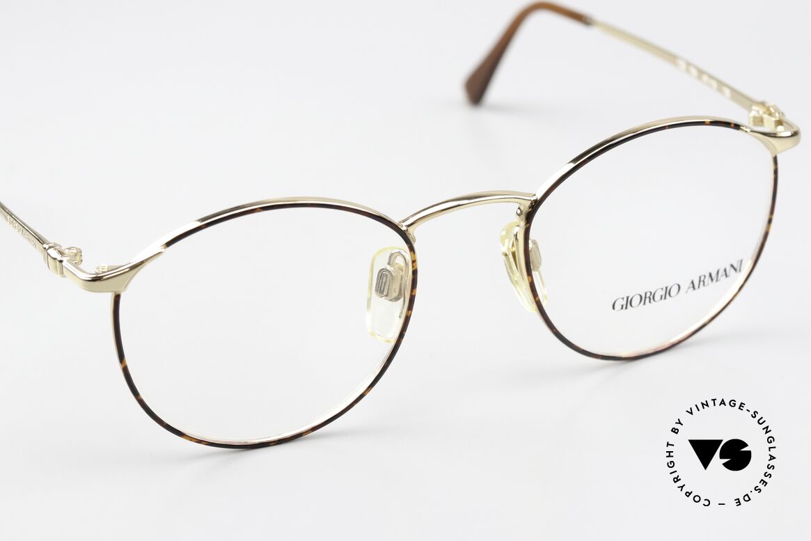 Giorgio Armani 132 47mm Old Panto Eyewear Small, unworn (like all our rare vintage 90's Armani glasses), Made for Men