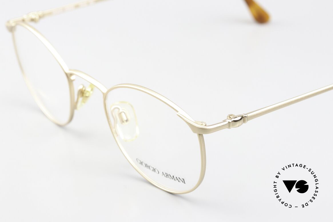 Giorgio Armani 132 47mm Vintage Frame Matte Gold, matte gold frame in SMALL size 47-19, 140mm temple, Made for Men