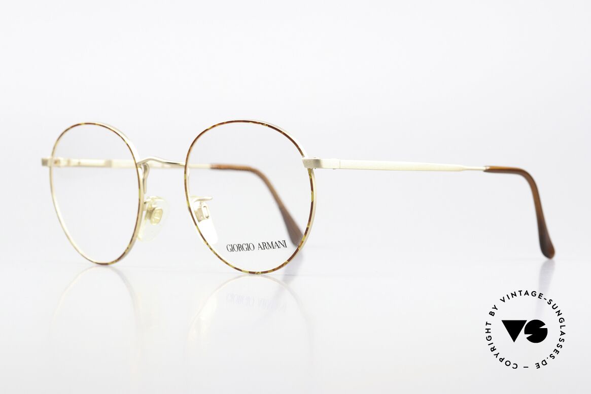 Giorgio Armani 201 49mm Panto Vintage Specs 90's, a timeless 1990's model with flexible spring hinges, Made for Men and Women