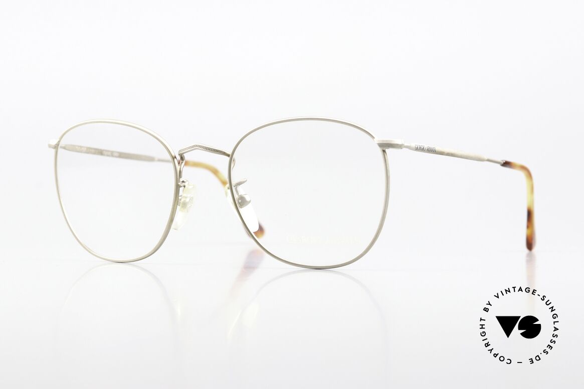 Giorgio Armani 130 Very Interesting Color Code, vintage 1980s Giorgio Armani designer eyeglasses, Made for Men and Women