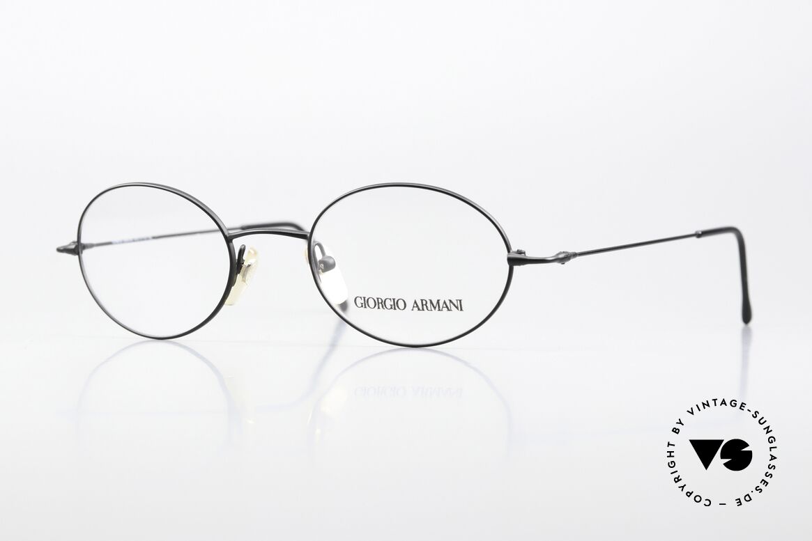 Giorgio Armani 281 90's Metal Frame Black, vintage designer eyeglasses by Giorgio Armani, Italy, Made for Men and Women