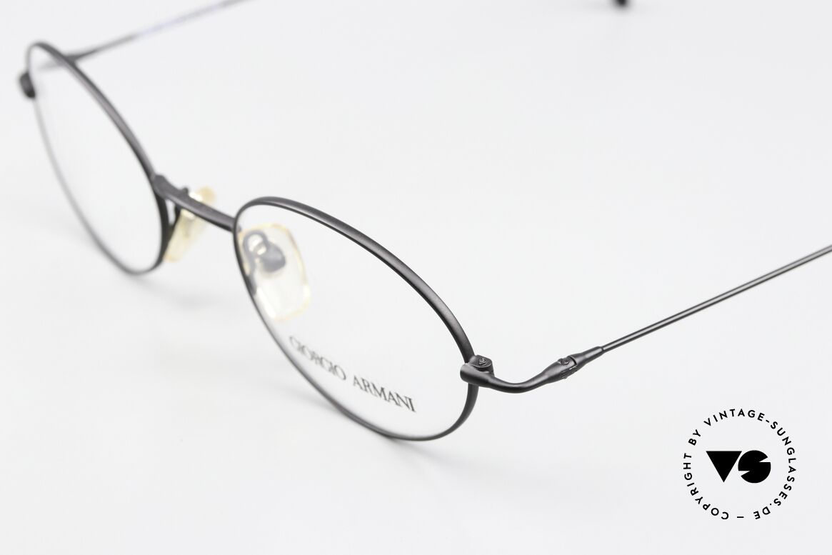 Giorgio Armani 281 90's Metal Frame Black, unworn rarity (like all our rare vintage GA eyewear), Made for Men and Women