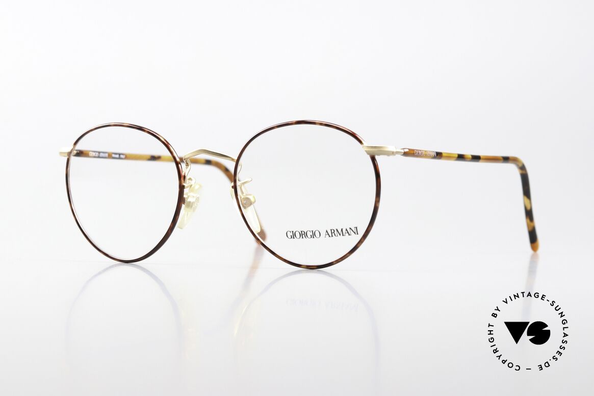 Giorgio Armani 138 Vintage Panto Frame Small, unisex vintage Giorgio Armani designer eyeglasses, Made for Men and Women