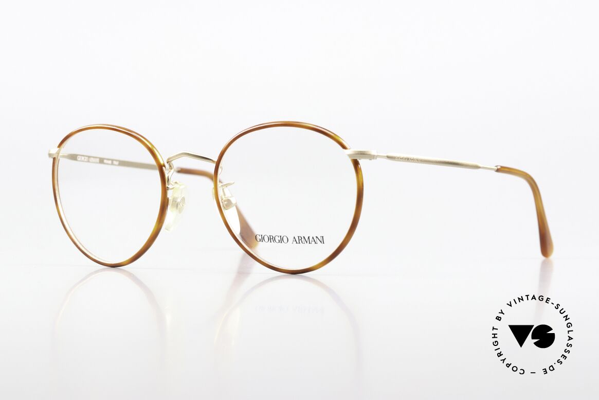 Giorgio Armani 112 90's Panto Eyeglasses Men, timeless vintage Giorgio Armani designer eyeglasses, Made for Men