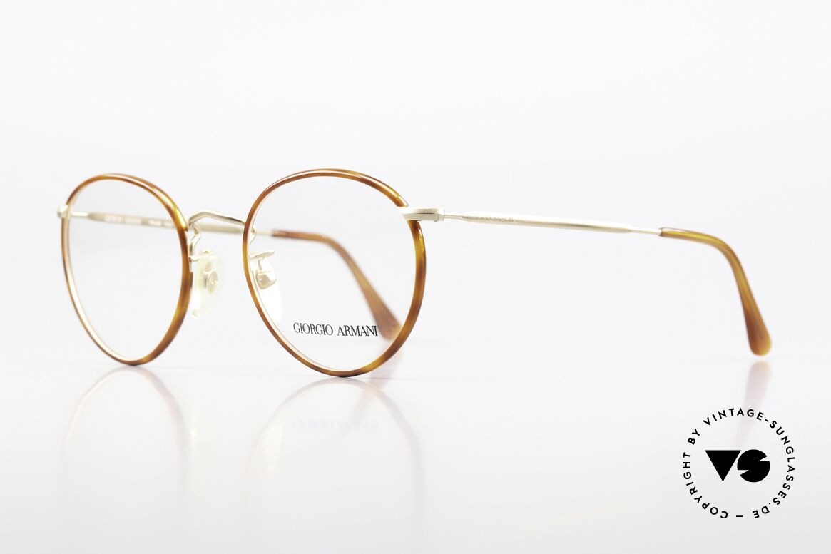 Giorgio Armani 112 90's Panto Eyeglasses Men, true 'gentlemen glasses' in tangible premium-quality, Made for Men