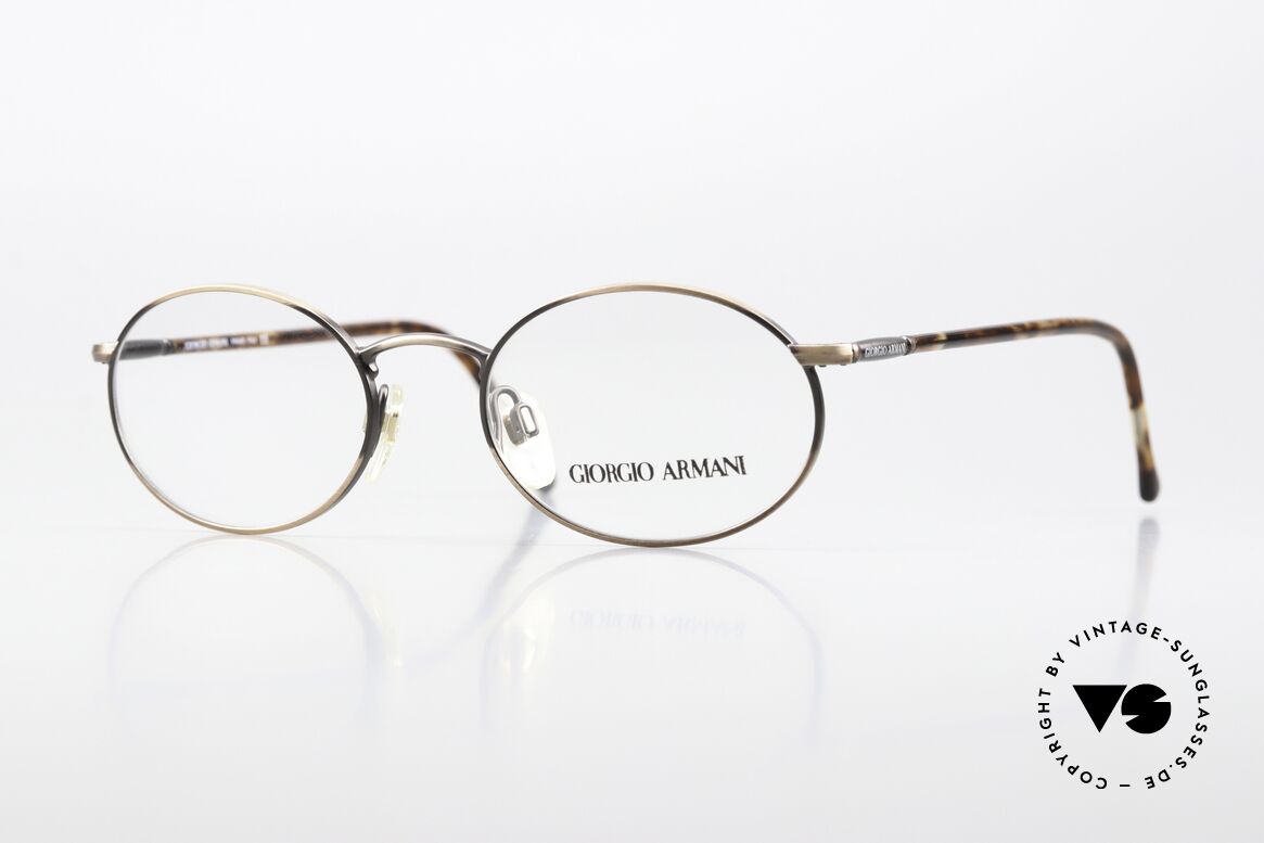 Giorgio Armani 192 Oval Frame Spring Hinges, Giorgio Armani, model 199, color 8912, size 50-18, Made for Men and Women