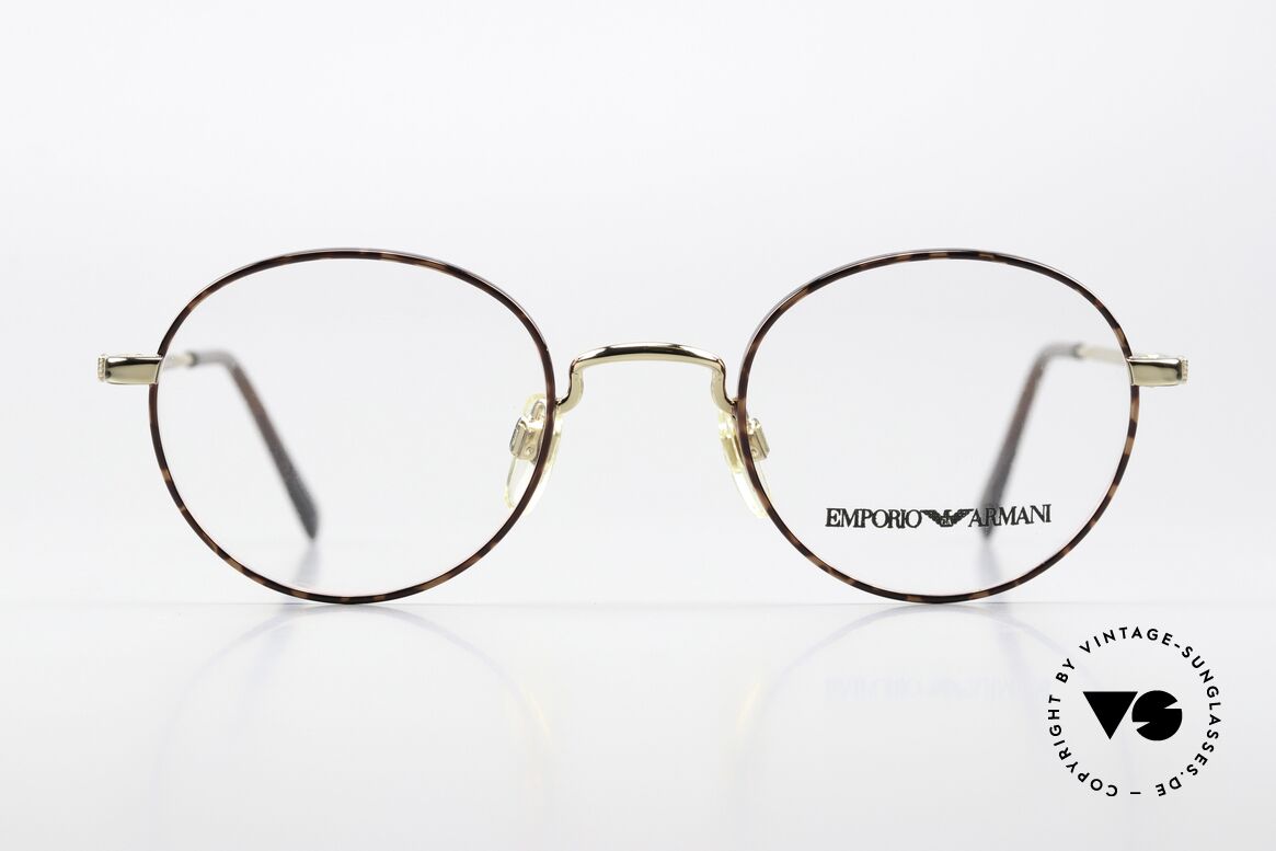 Giorgio Armani EA008 Panto Specs Round Unisex, discreet panto model of the Emporio collection, Made for Men and Women