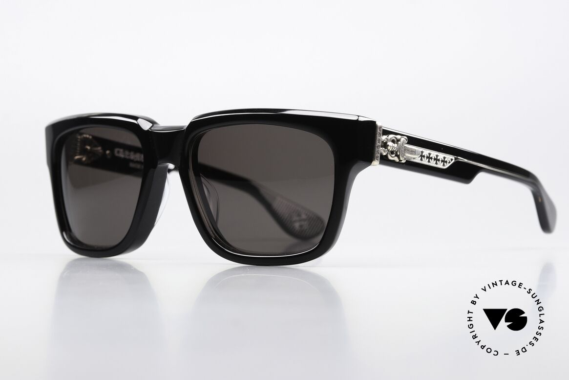 Chrome Hearts Box-Officer Men's Shades 925 Silver, costly 925 Sterling Silver decorative elements, Made for Men