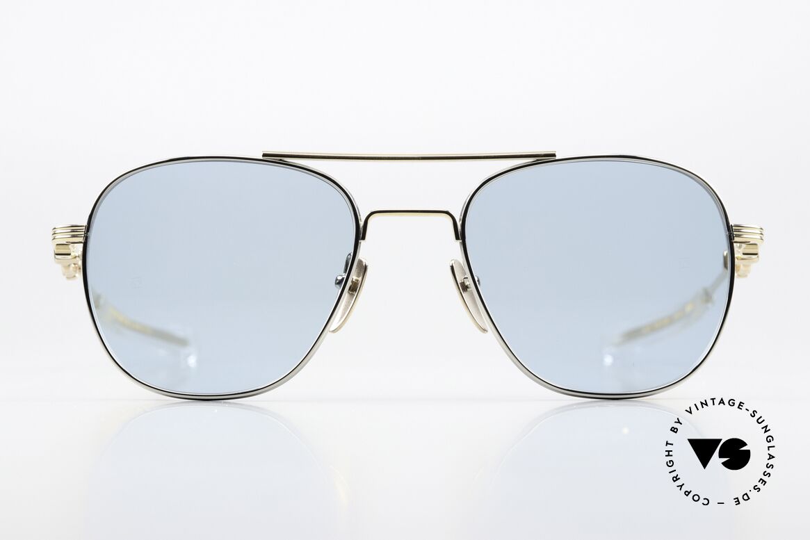 Chrome Hearts Wence Men's Sunglasses Bicolor, model WENCE, col. SS/GP-CRYS, in size 55/21-144, Made for Men