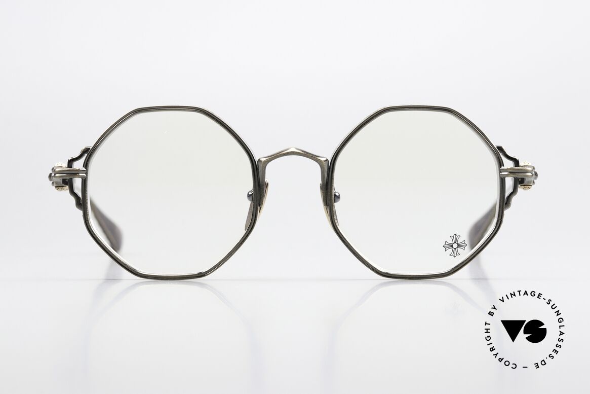 Chrome Hearts Tiggies Luxury Specs Octagonal, high-quality titanium frame; made in Japan, Made for Men and Women