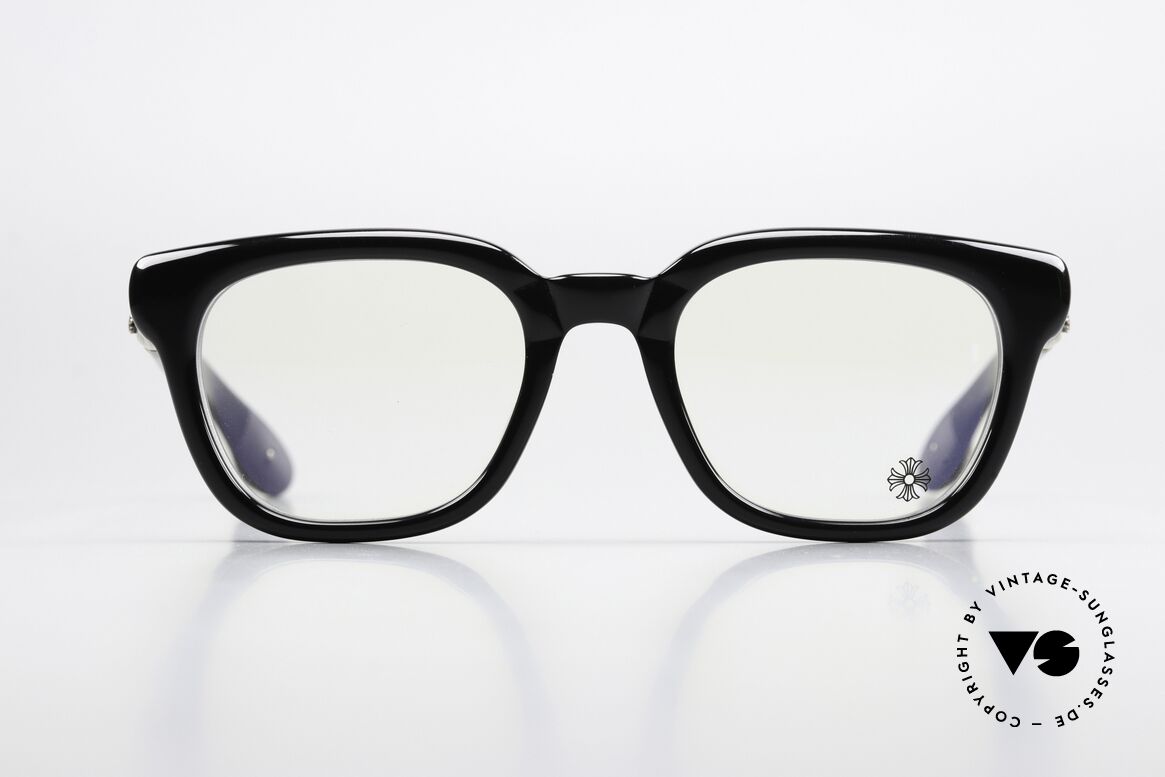 Chrome Hearts Well Hell Yeah Men's Glasses With Skull, model: WELL HELL YEAH, BK, size 51/21-140, Made for Men
