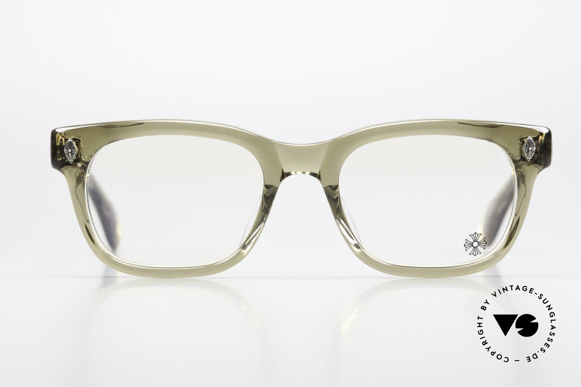 Chrome Hearts Dooable Thick Acetate Frame For Men, model DOOABLE in 'Army' color, size 52/20, Made for Men