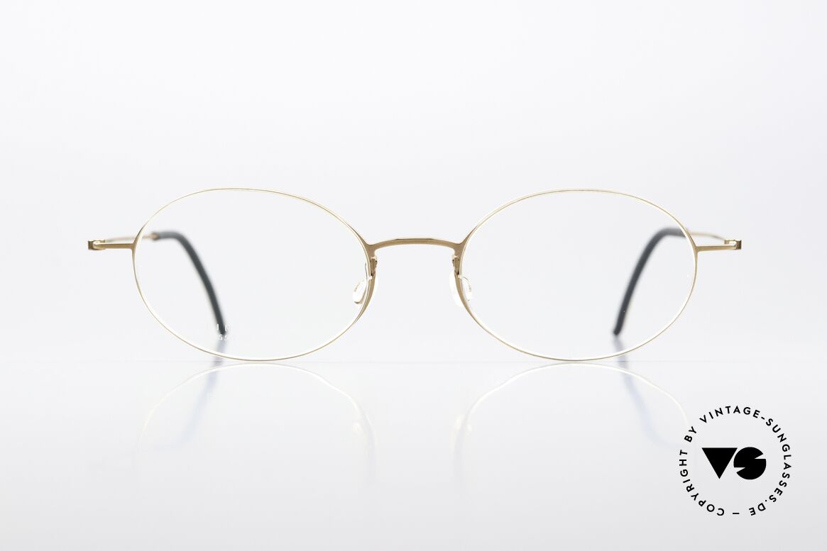 Lindberg 5503 Thintanium Thin Titanium Frame Oval, col. PU15: Glossy Dark Gold (polished copper gold), Made for Men and Women