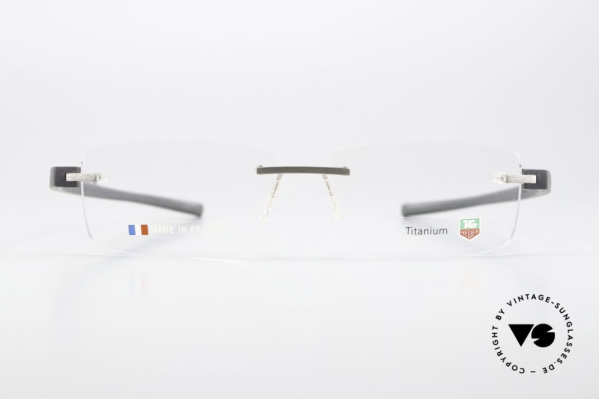 Tag Heuer 3941 Reflex Men's Luxury Frame 2004, extremely sporty rimless glasses for gentlemen, Made for Men